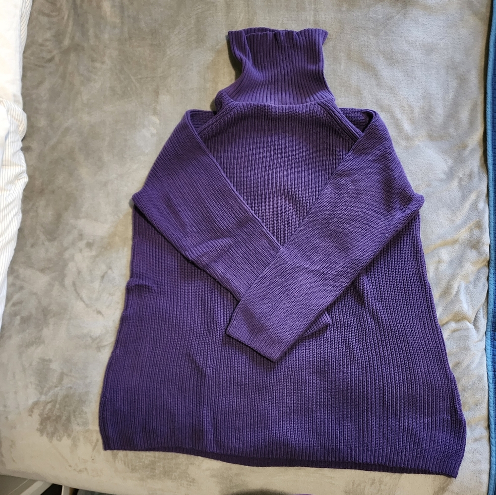 Coldwater Creek Shaker Turtleneck Sweater